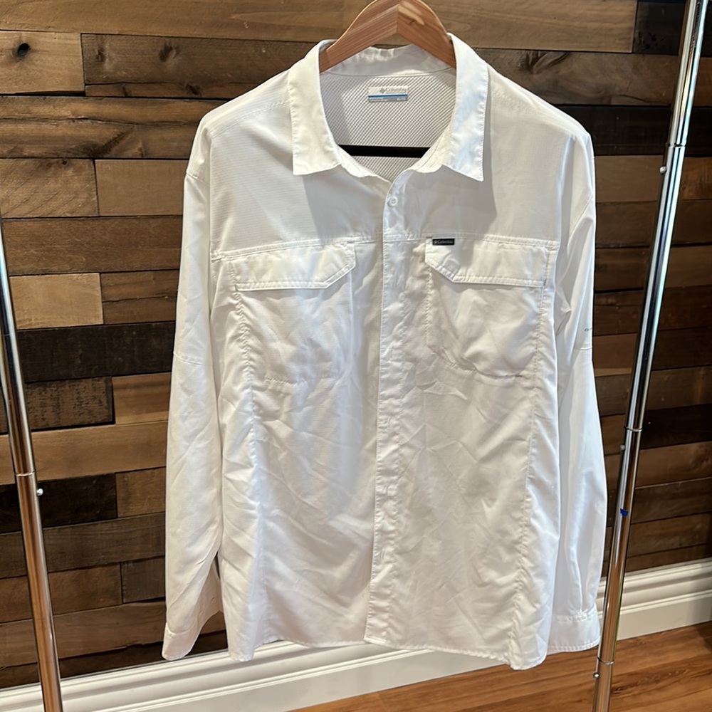 Columbia PFG XL white Long Sleeve